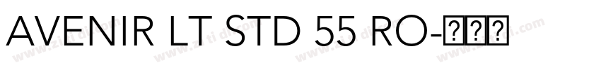 AVENIR LT STD 55 RO字体转换